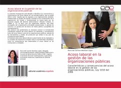 Acoso laboral en la gestión de las organizaciones públicas - Martínez López, Rocio del Carmen