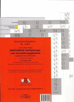 DürckheimRegister SARTORIUS 3082 - Verwaltungs- und Verfassungsgesetze 2022 - Dürckheim, Constantin von