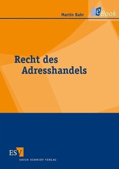 Recht des Adresshandels (eBook, PDF) - Bahr, Martin