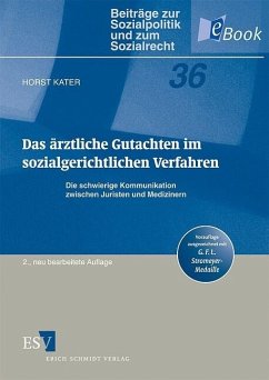 Das ärztliche Gutachten im sozialgerichtlichen Verfahren (eBook, PDF) - Kater, Horst