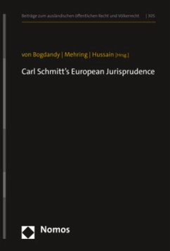 Cover Carl Schmitt's European Jurisprudence