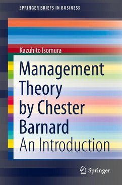 Management Theory by Chester Barnard - Isomura, Kazuhito