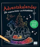 Adventskalender - 24 magische Kratz- und Kritzelbilder