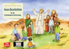 Jesus-Geschichten für die Erstkommunion-Vorbereitung. Kamishibai Bildkartenset - Friedrich SDB, Alfons;Hirschberger, Anja