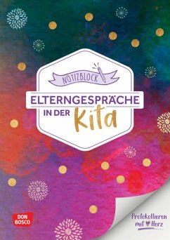 Cover Notizblock Elterngespräche in der Kita: Protokollieren mit Herz