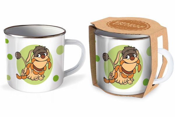 Trötsch Unser Sandmännchen Emaille Becher Tasse Moppi