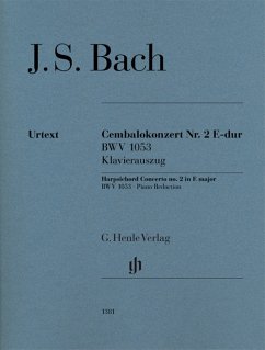 Cover Harpsichord Concerto no. 2 E major BWV 1053 (Klavierauszug)