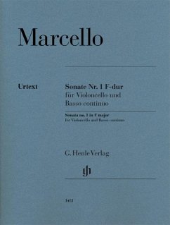 Marcello, Benedetto - Sonate Nr. 1 F-dur für Violoncello und Basso continuo - Marcello, Benedetto