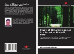 Study of 20 forest species in a forest of Ucayali, Peru - Araujo Abanto, Víctor