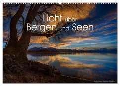 Licht über Bergen und Seen (Wandkalender 2025 DIN A2 quer), CALVENDO Monatskalender