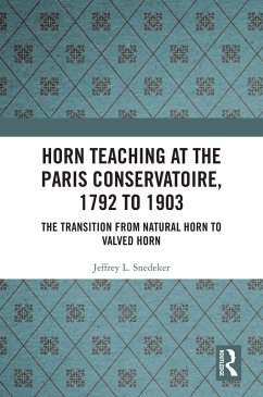 Horn Teaching at the Paris Conservatoire, 1792 to 1903 (eBook, ePUB) - Snedeker, Jeffrey