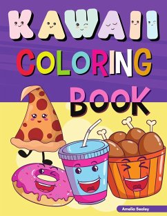 Kawaii Food Coloring Book for Kids - Sealey, Amelia