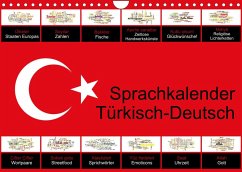 Sprachkalender Türkisch-Deutsch (Wandkalender 2022 DIN A4 quer) - Liepke, Claus