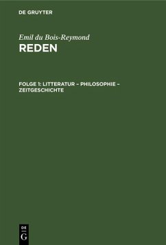 Litteratur - Philosophie - Zeitgeschichte (eBook, PDF) - Bois-Reymond, Emil Du