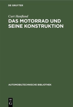 Cover Das Motorrad und seine Konstruktion (eBook, PDF)