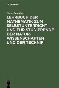 Cover Lehrbuch der Mathematik zum Selbstunterricht und für Studierende der Naturwissenschaften und der Technik (eBook, PDF)