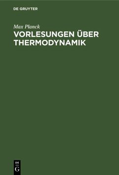Cover Vorlesungen über Thermodynamik (eBook, PDF)