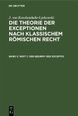 Der Begriff der exceptio (eBook, PDF)