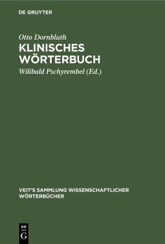 Klinisches Wörterbuch (eBook, PDF) - Dornbluth, Otto
