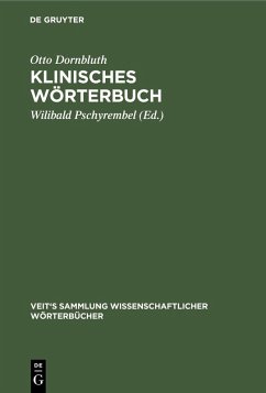 Cover Klinisches Wörterbuch (eBook, PDF)
