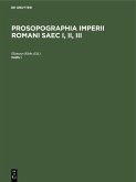 Prosopographia Imperii Romani Saec I, II, III. Pars I (eBook, PDF)