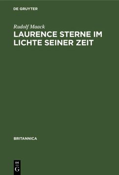 Laurence Sterne im Lichte seiner Zeit (eBook, PDF) - Maack, Rudolf