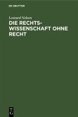 Die Rechtswissenschaft ohne Recht (eBook, PDF)