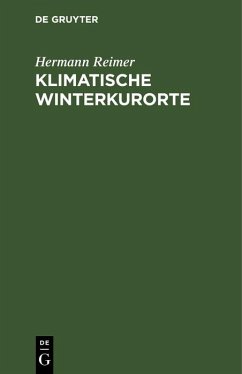 Klimatische Winterkurorte (eBook, PDF) - Reimer, Hermann
