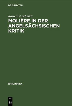 Cover Molière in der angelsächsischen Kritik (eBook, PDF)
