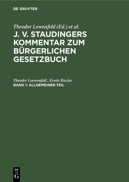 Allgemeiner Teil (eBook, PDF) Allgemeiner Teil (eBook, PDF)