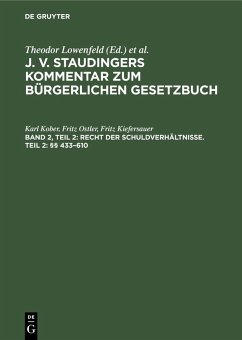 Recht der Schuldverhältnisse. Teil 2: §§ 433-610 (eBook, PDF) - Kober, Karl; Ostler, Fritz; Kiefersauer, Fritz
