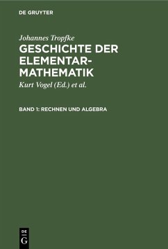 Rechnen und Algebra (eBook, PDF) - Tropfke, Johannes