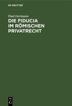 Cover Die Fiducia im Römischen Privatrecht (eBook, PDF)