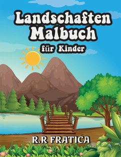 Cover Landschaften Malbuch für Kinder