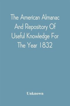 Cover The American Almanac And Repository Of Useful Knowledge For The Year 1832