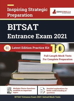 BITSAT Entrance Exam 2023 - Physics, Chemistry, Mathematics, English, Logical Reasoning - 8 Mock Tests 4 Sectional Tests (1100 Solved Questions) with Free Access to Online Tests - Edugorilla Prep Experts