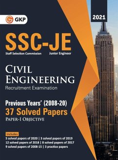 SSC 2021 Junior Engineers Paper I - Civil Engineering - 37 Previous Years Solved Papers (2008-20) - Puri, Gautam