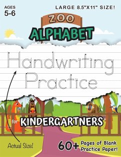 Zoo Alphabet Handwriting Practice for Kindergartners (Large 8.5