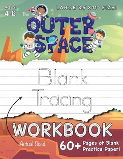 The Outer Space Blank Tracing Workbook (Large 8.5