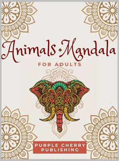 Animals Mandala coloring book for adults - Publishing, Purple Cherry
