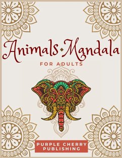 Animals Mandala coloring book for adults - Publishing, Purple Cherry