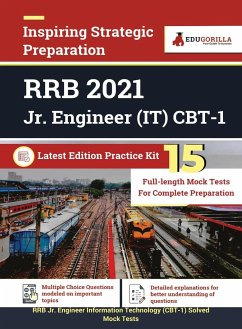 Edugorilla RRB JE IT (Information Technology) CBT-1 Book 2023 (English Edition) - 15 Full Length Mock Tests (1500 Solved Questions) with Free Access to Online Tests - Edugorilla Prep Experts