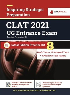 CLAT UG Exam Preparation Book 2023 - 8 Full Length Mock Tests, 10 Sectional Tests and 2 Previous Year Papers (1800 Solved Questions) with Free Access to Online Tests - Edugorilla Prep Experts