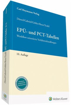 EPÜ- und PCT-Tabellen - Düwel, Isabell;Gabriel, Markus;Göhler, Karen