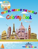 Travel Around The World Coloring Book
