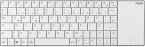 Rapoo E2710 Weiß Kabellose Touch-Tastatur