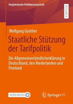 Staatliche Stützung der Tarifpolitik (eBook, PDF) - Günther, Wolfgang