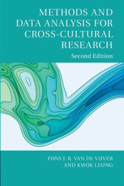 Methods and Data Analysis for Cross-Cultural Research - van de Vijver, Fons J. R. (Universiteit van Tilburg, The Netherlands; Leung, Kwok (City University of Hong Kong)