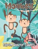 Monkey Coloring Book for Toddlers: Cute Monkey Patterns Coloring Activity Book for Beginners - Big Monkey Coloring Book for Kids, Monkey Gifts for Mon