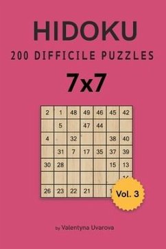 Hidoku: 200 Difficile Puzzles 7х7 vol. 3 - Uvarova, Valentyna